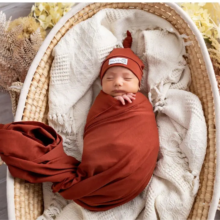 Evie Knotted Beanie - Spice