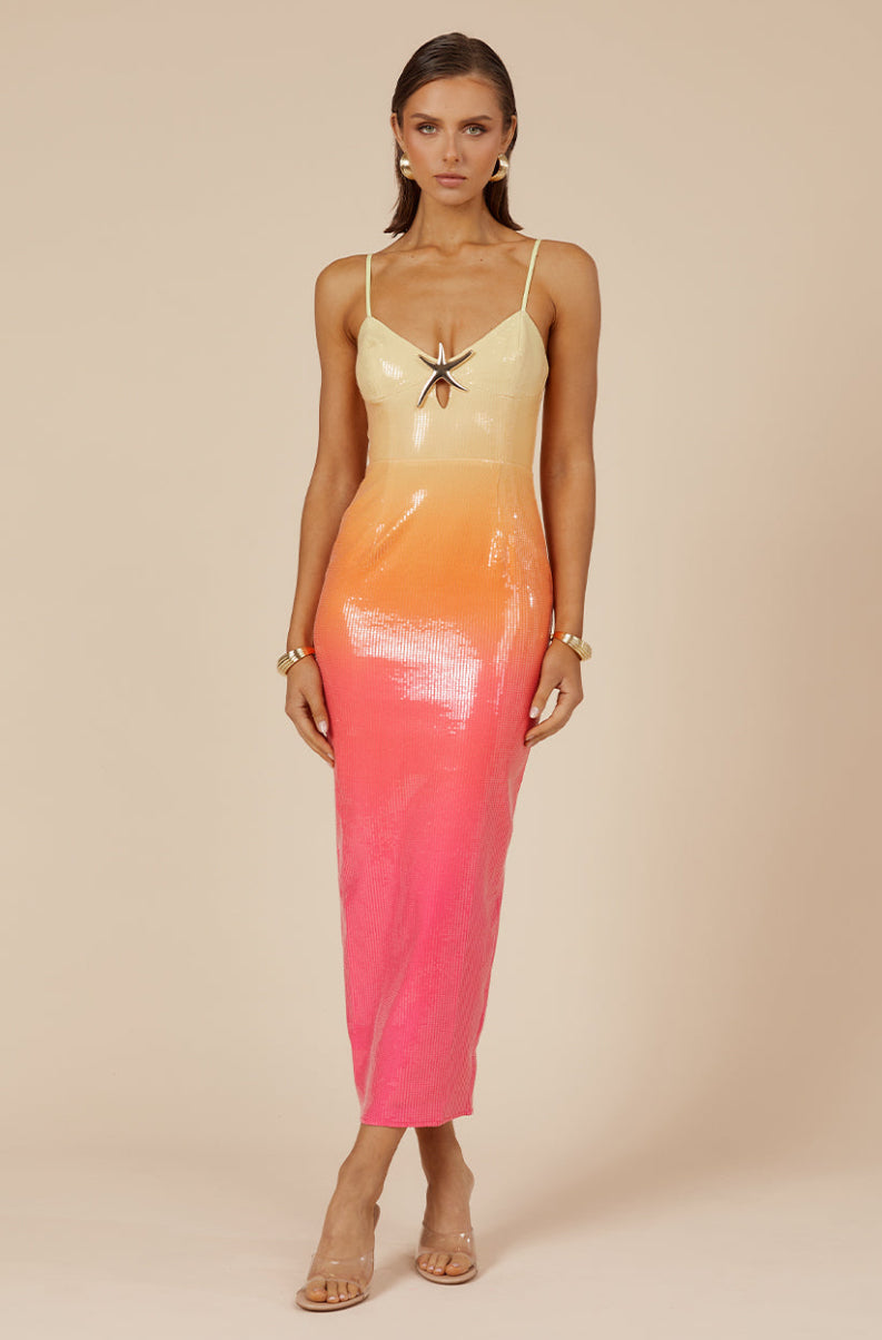 Benito Midi Dress - Tropical