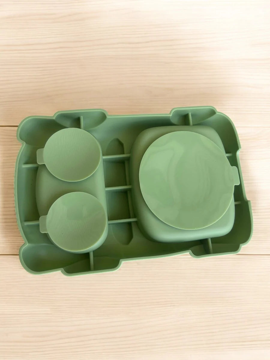Silicone Suction Plate Car - Various Colours