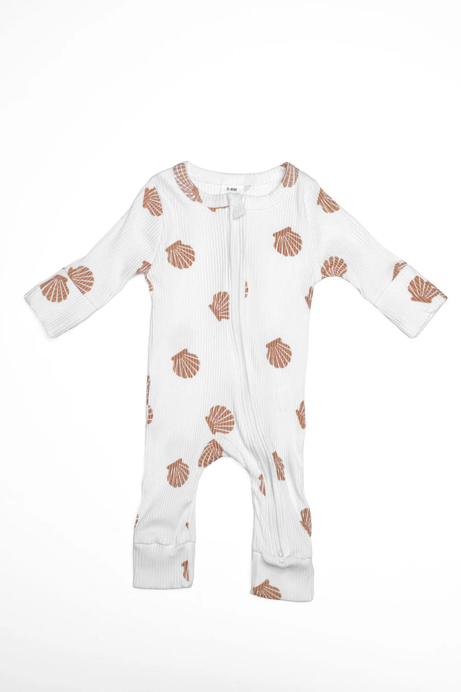 Seashell Double Zip Sleepsuit