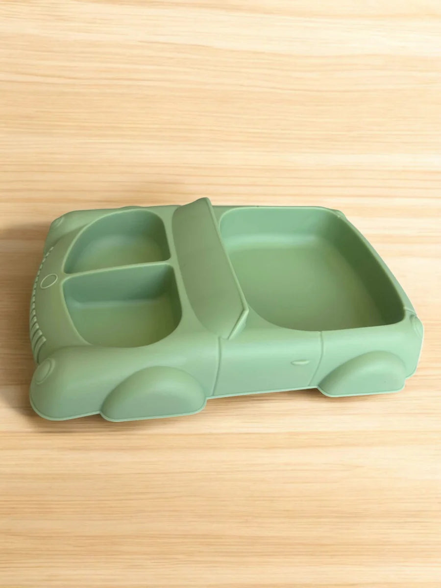 Silicone Suction Plate Car - Various Colours