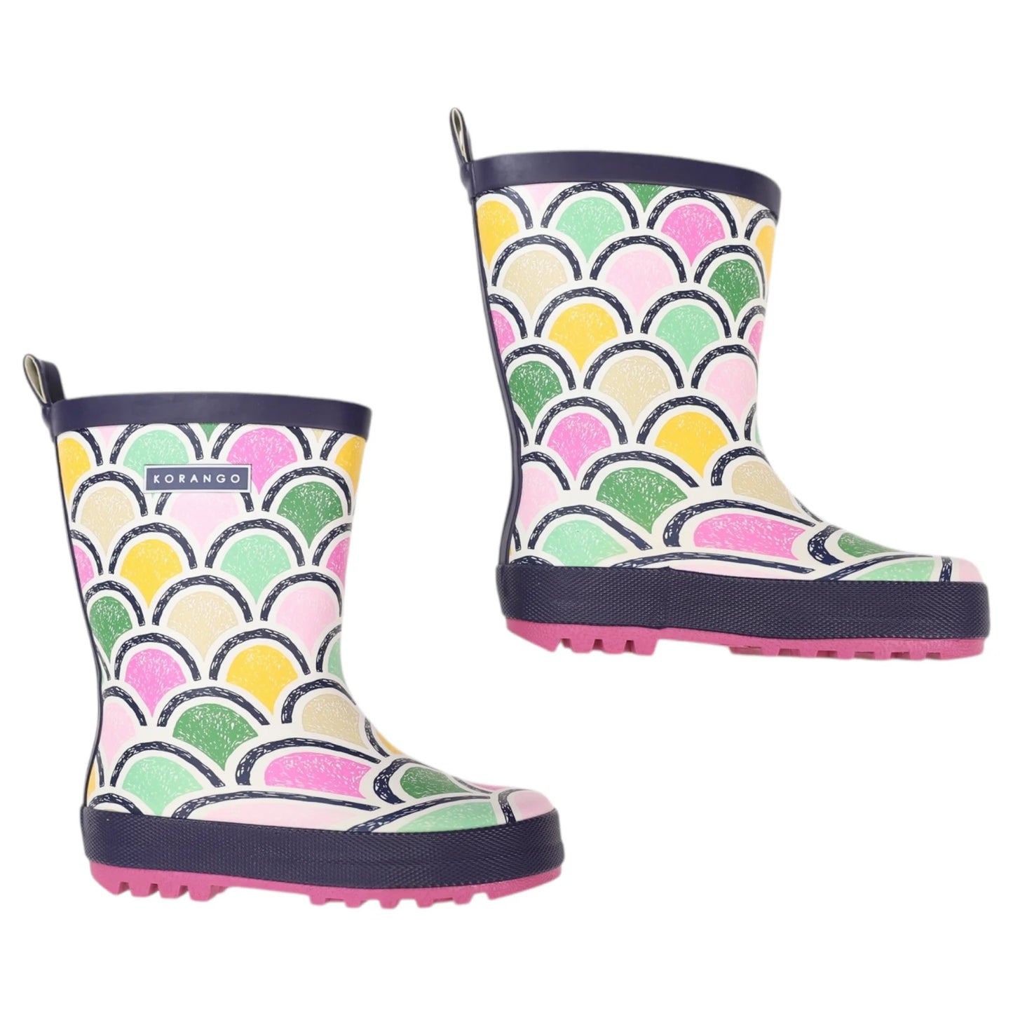 Kids Rain Boots - Arch Mermaid Green