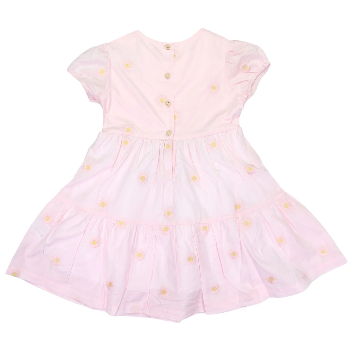 Flower Embroidered Dress Light Pink