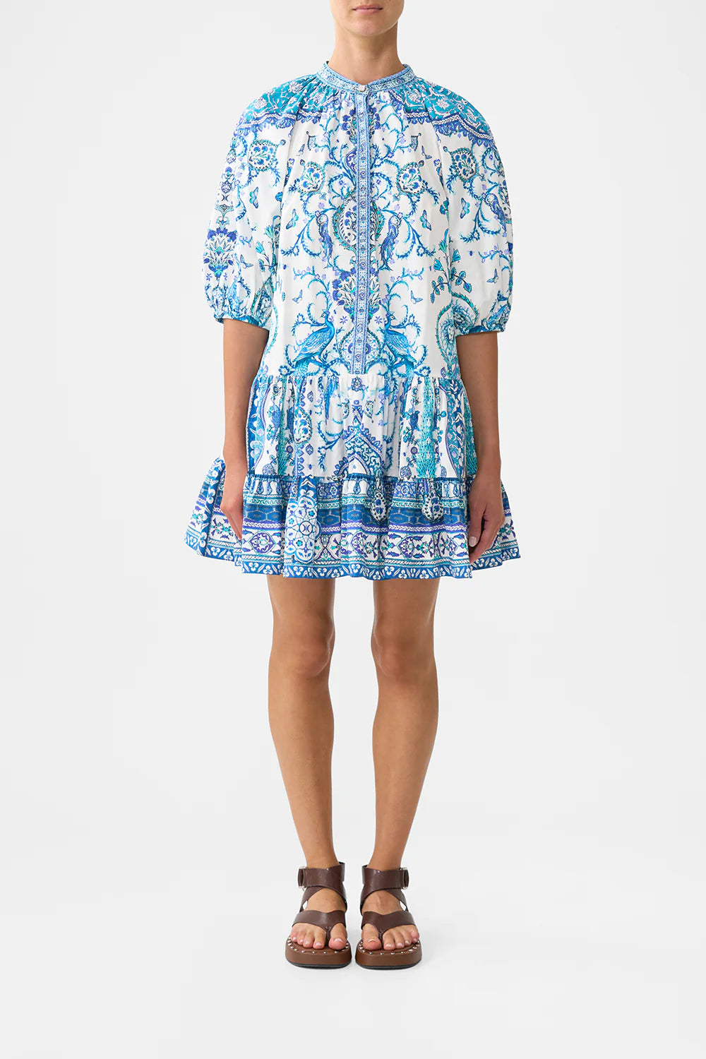 Puff Sleeve Shirt Dress Isnik Lullaby