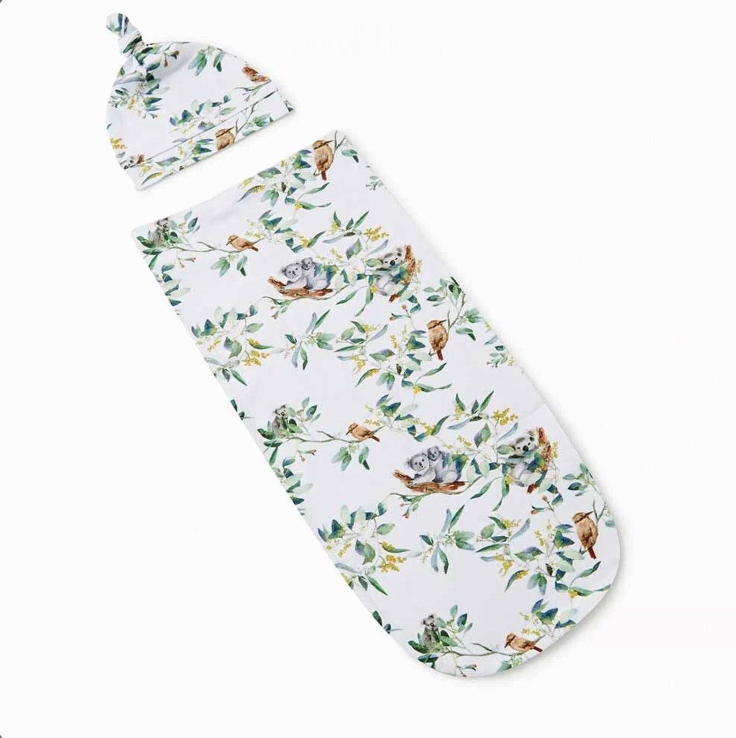 Eucalypt Organic Stretch Cotton Snuggle Swaddle Set