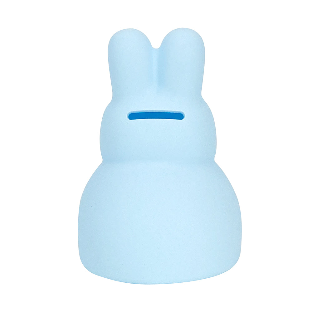 Silicone Bunny Piggy Bank - Blue