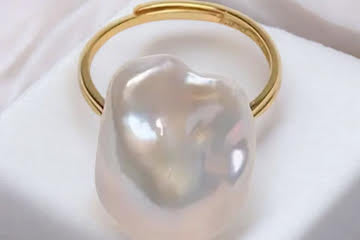Aria 18K Freshwater Pearl Ring