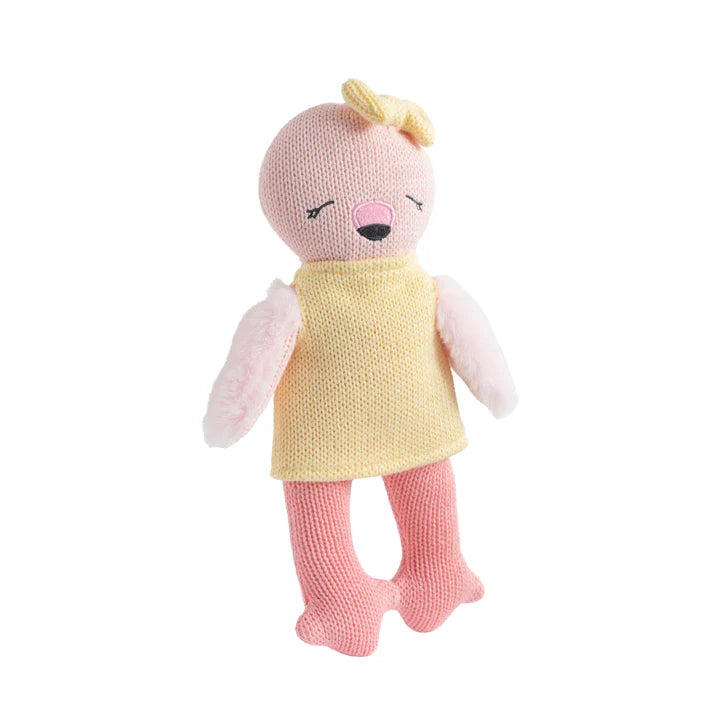 Knitted Animal Toy - Freya The Flamingo