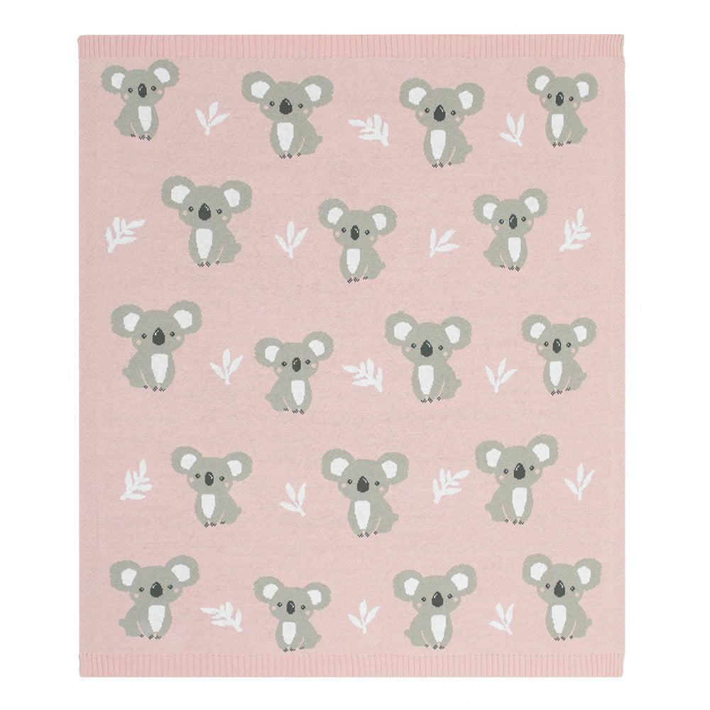 Australian Baby Blanket - Koala/Blush
