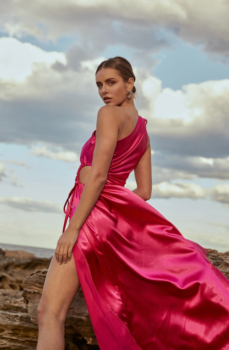Nour Maxi Dress - Fushcia