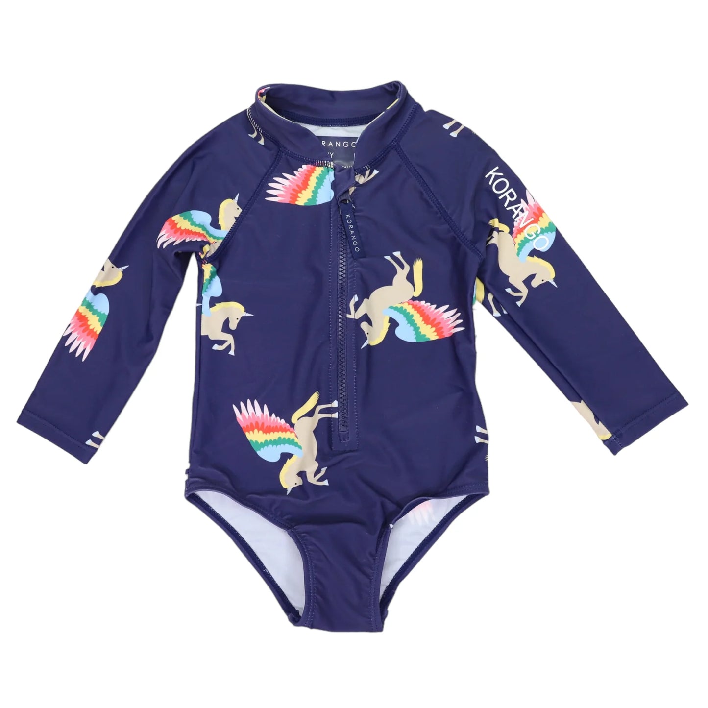 Unicorn UPF50+ Zip Swimsuit - Navy