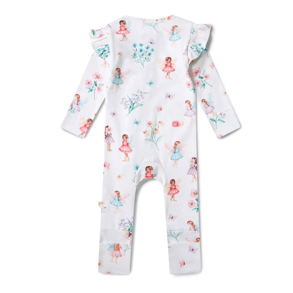 Fairy Garden Organic Snugglesuit Convertible Romper