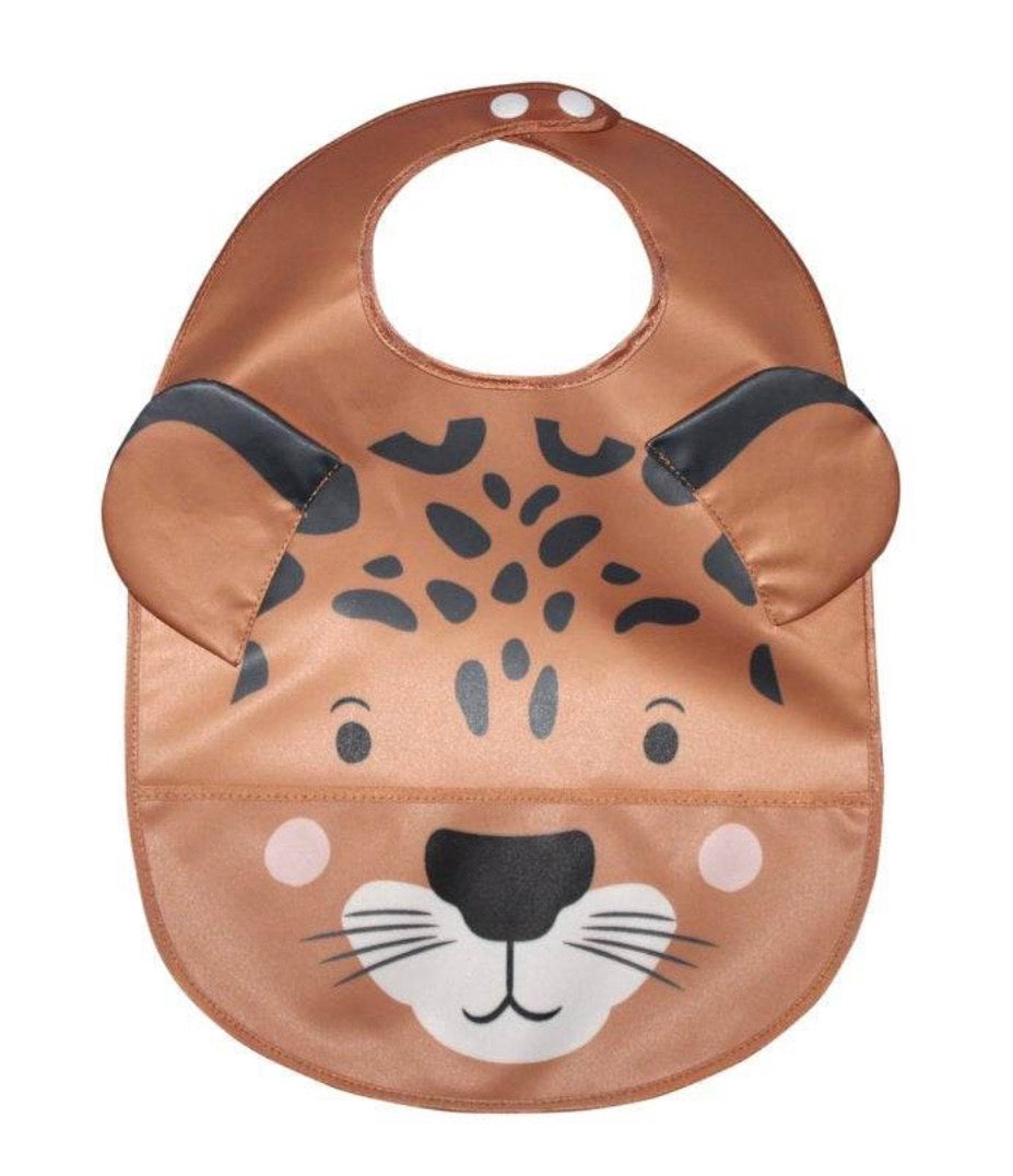 Wipeable Bib - Cheetah