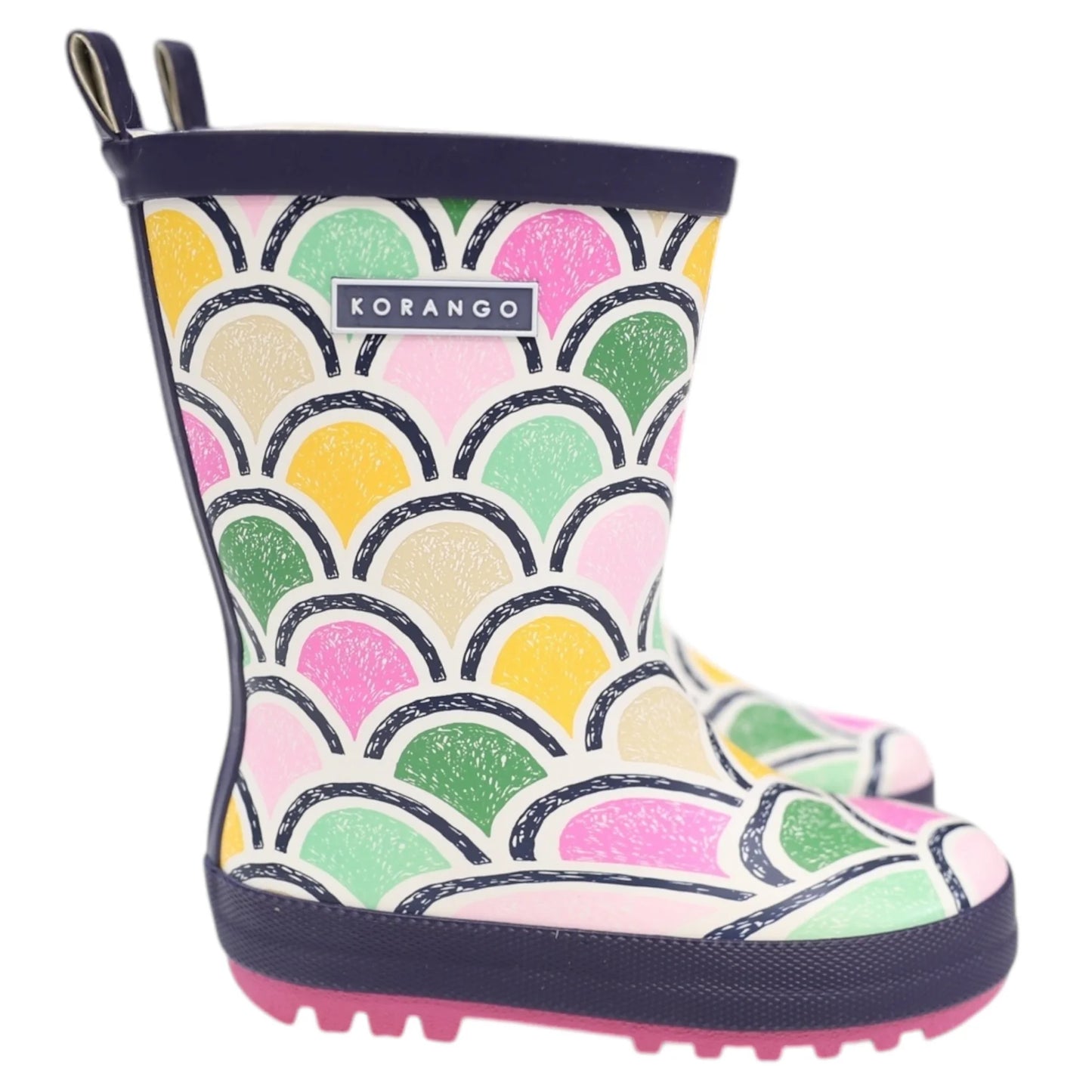 Kids Rain Boots - Arch Mermaid Green