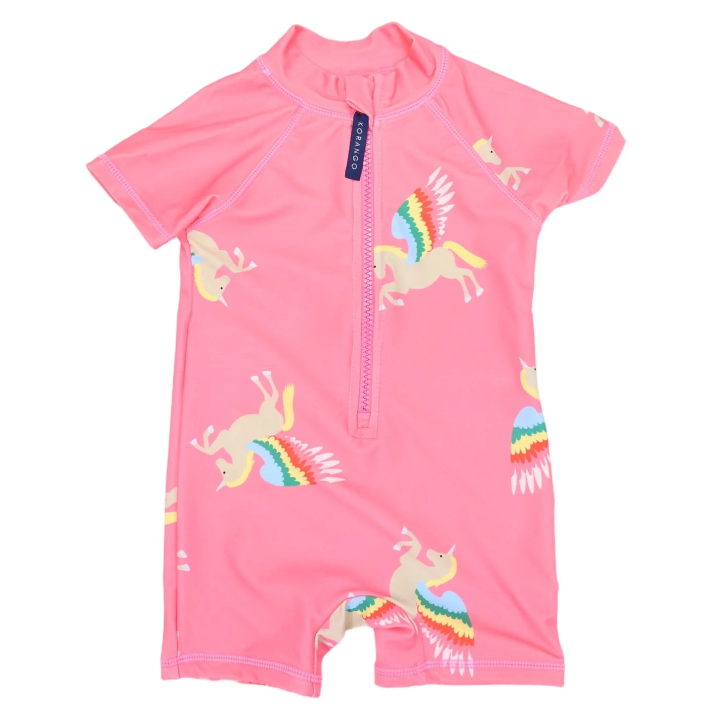 Unicorn Zip UPF50 Swimsuit - Hot Pink