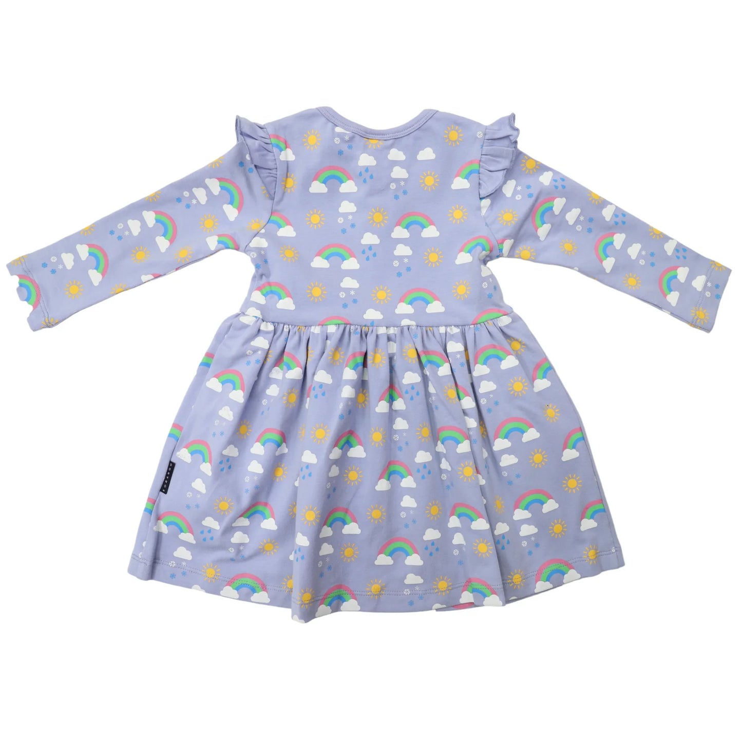 Rainbow Print Cotton Stretch Dress