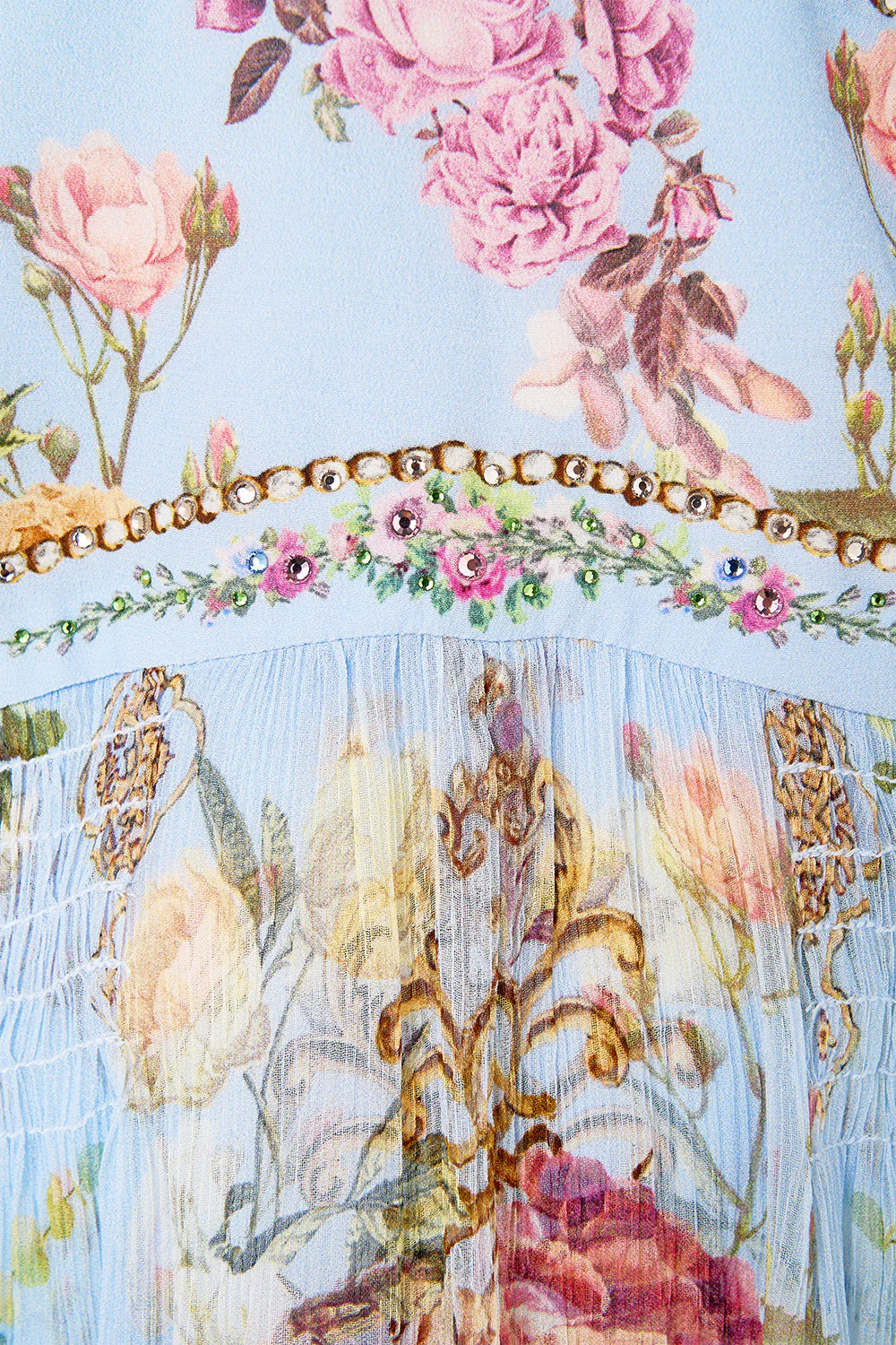 Flared Sleeve Dress Tiled in Time