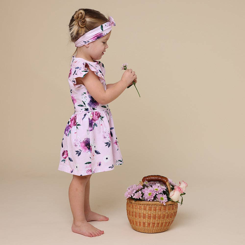 Floral Kiss Short Sleeve Organic Dress