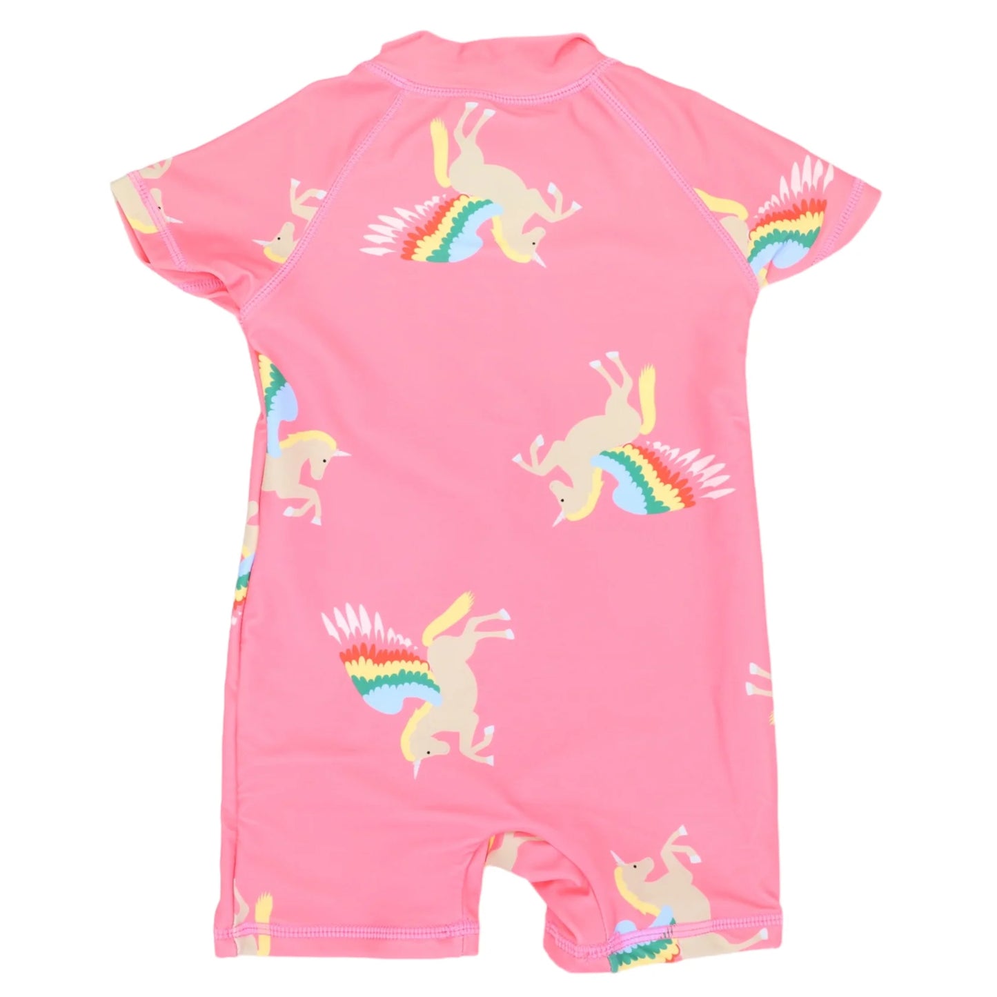 Unicorn Zip UPF50 Swimsuit - Hot Pink