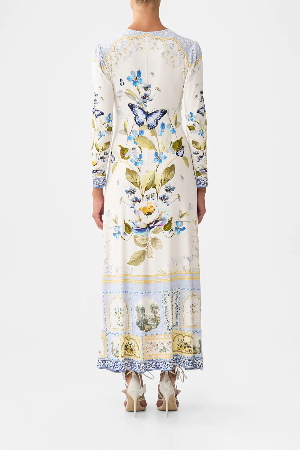 Gathered Jersey Dress Botanical Ballads