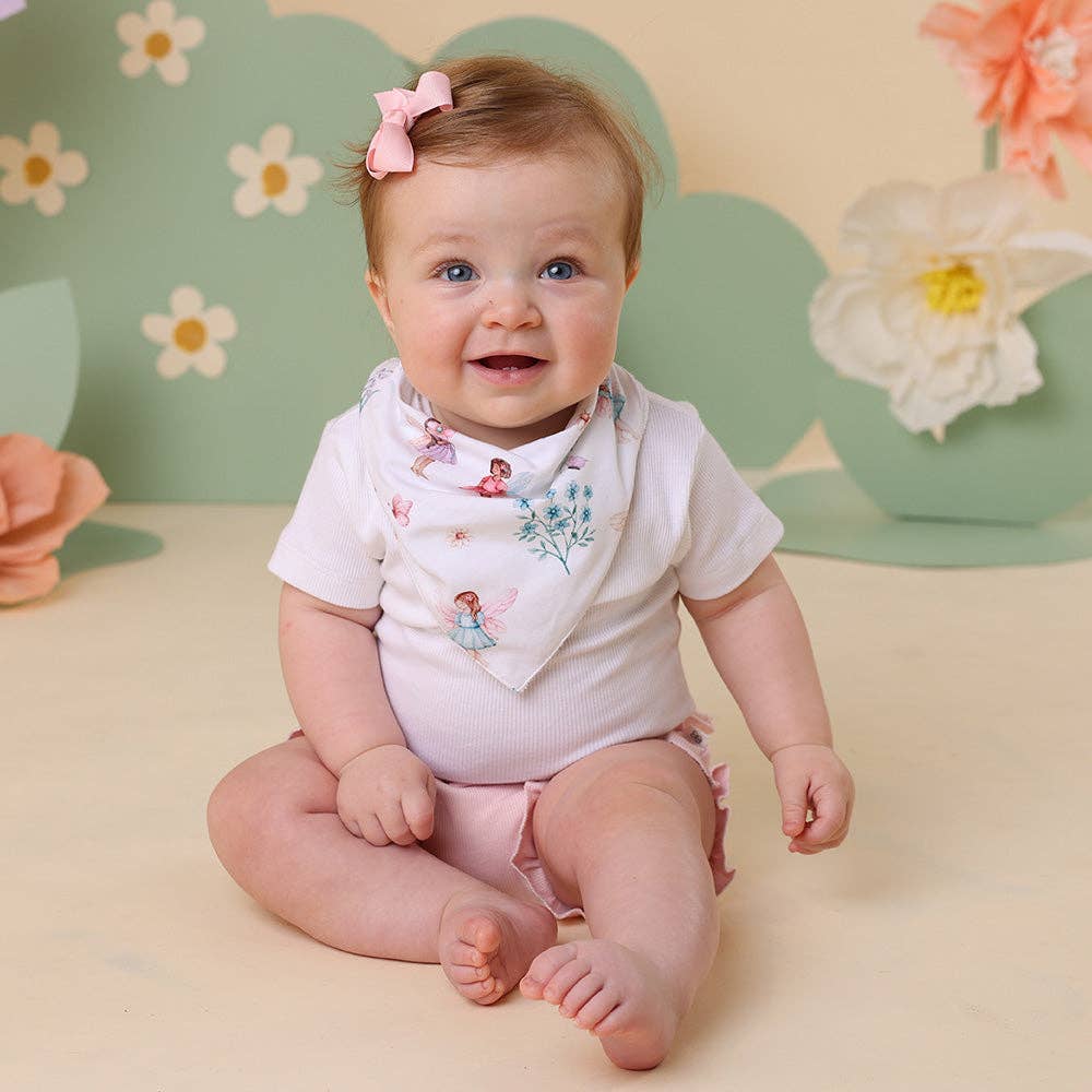 Fairy Garden Organic Dribble Bib
