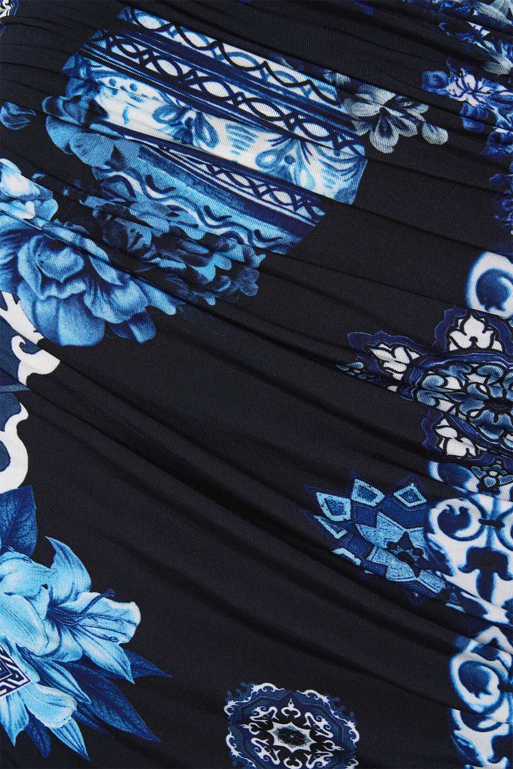 One Shoulder Jersey Cut Out Dress - A Tiled Wonderland