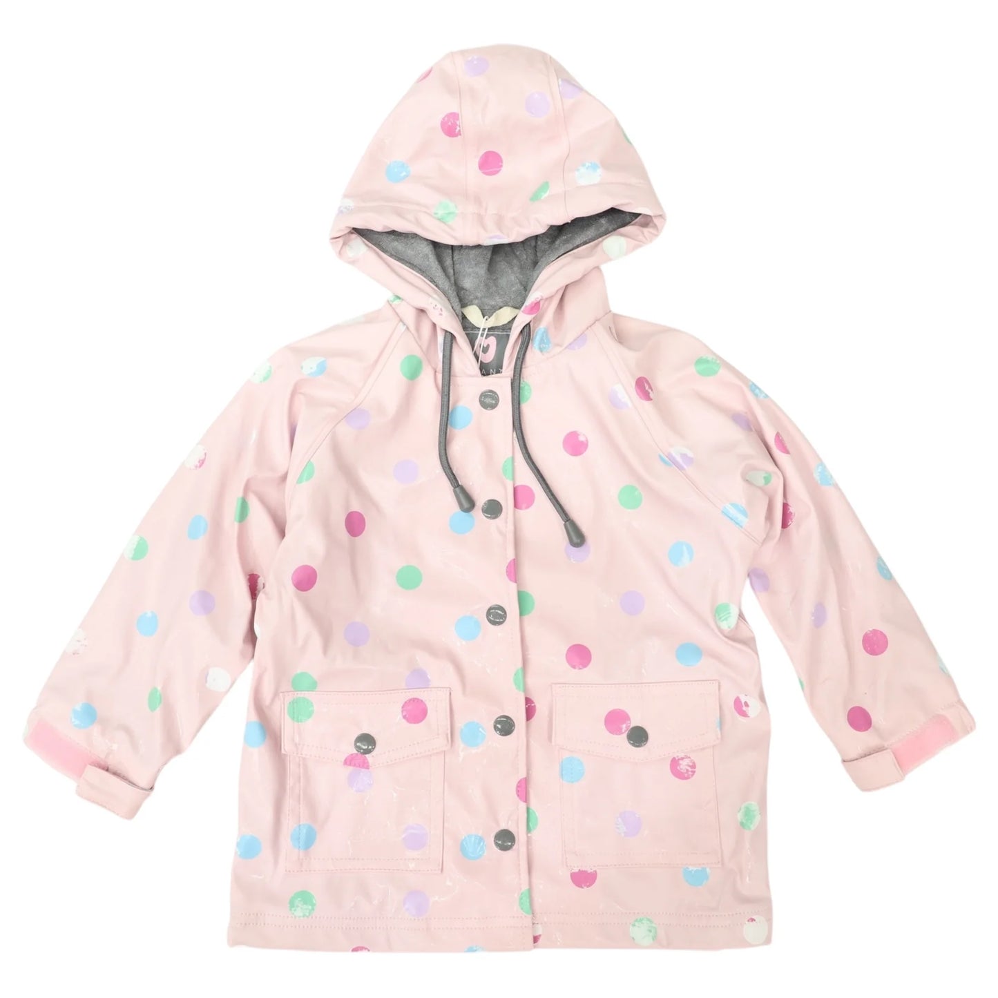 Colour Change Raincoat - Pink Polkadot