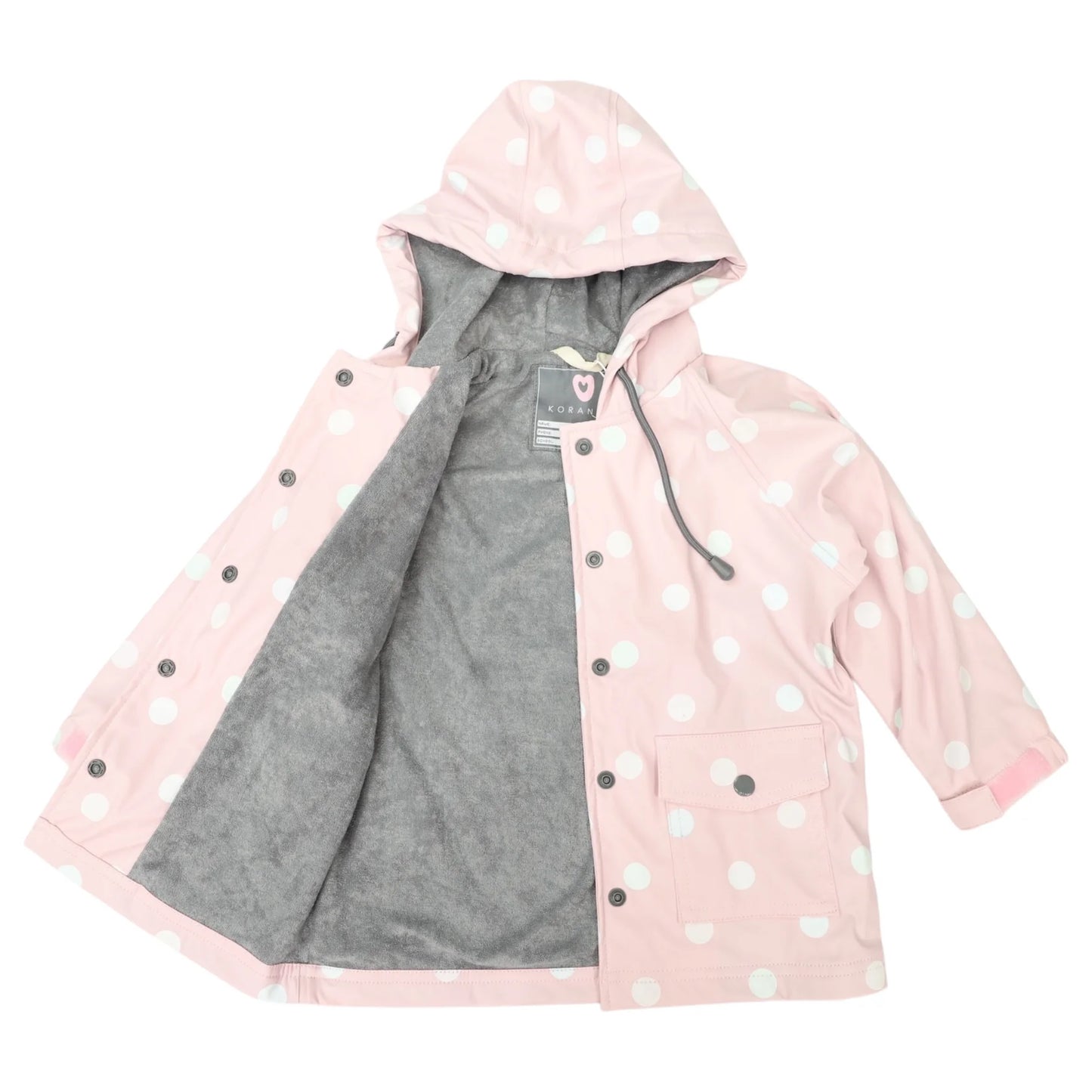 Colour Change Raincoat - Pink Polkadot
