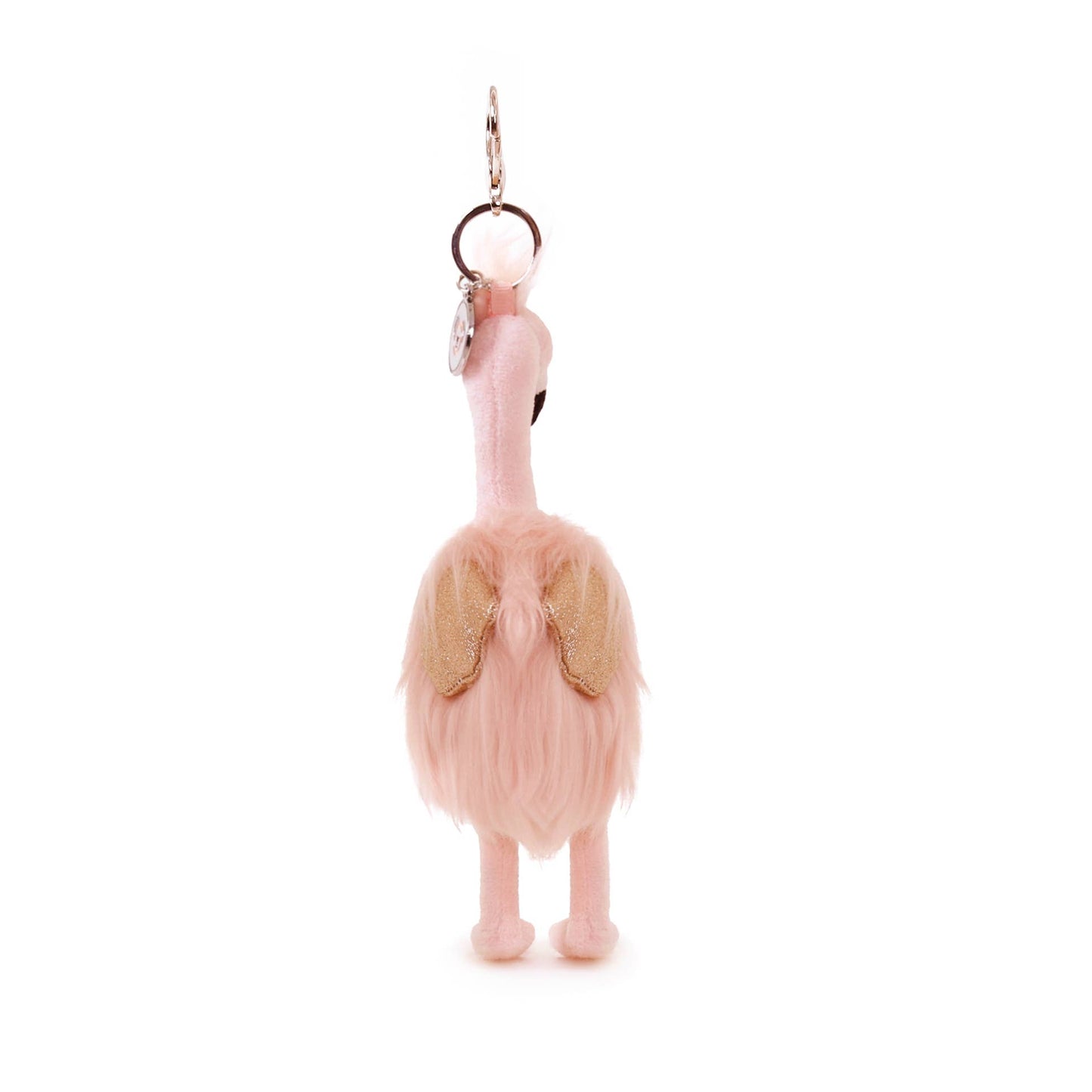 Gloria Flamingo - Bag Charm (Vegan Angora) 7"/ 18 cm
