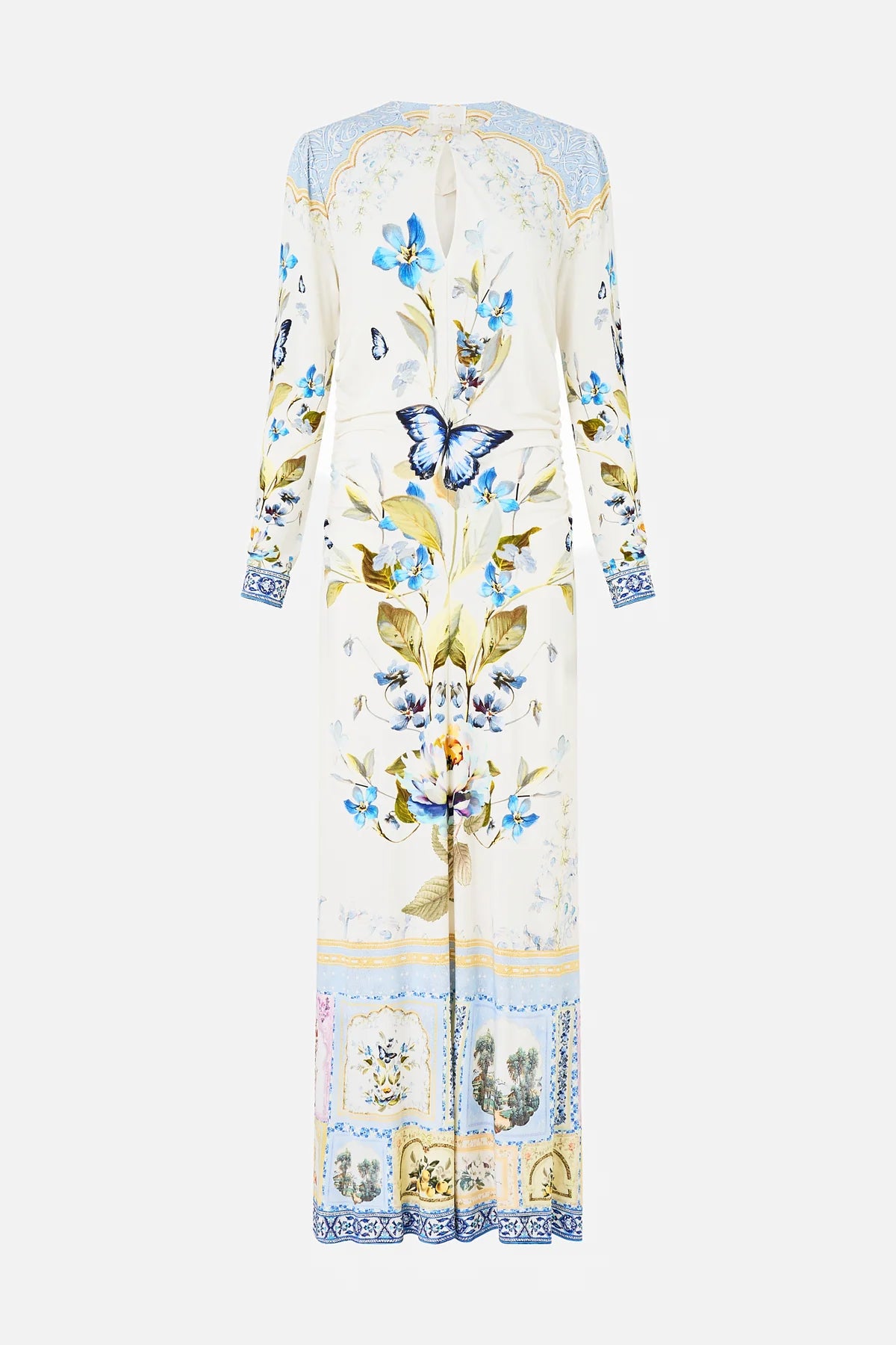 Gathered Jersey Dress Botanical Ballads