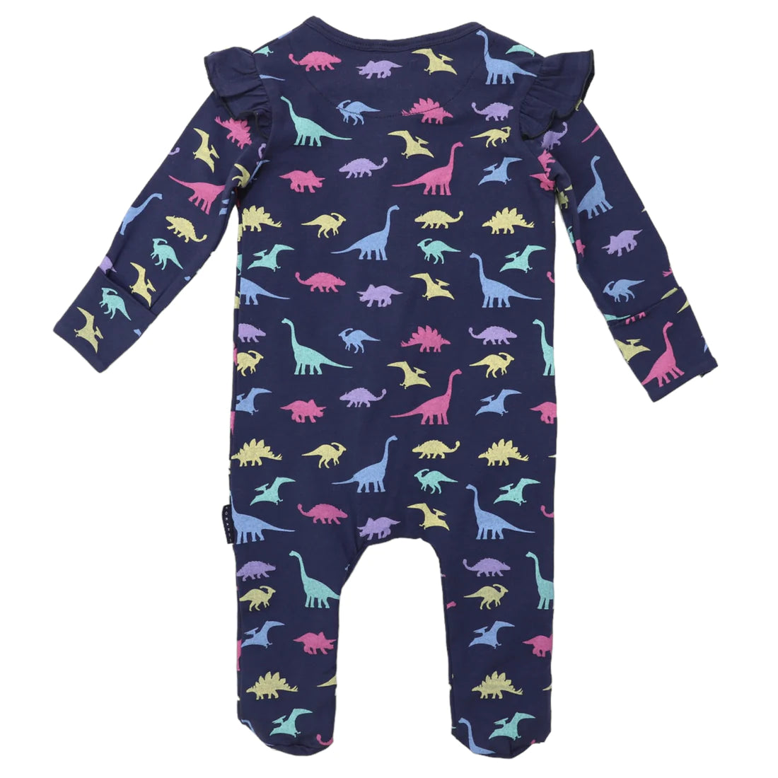 Romper - Dinosaur Print Long Sleeve - Navy / Multi-coloured
