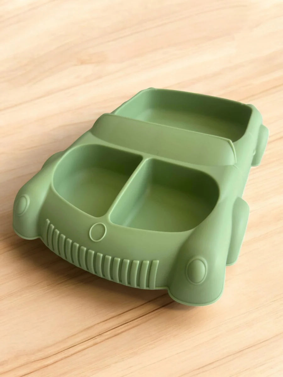 Silicone Suction Plate Car - Various Colours