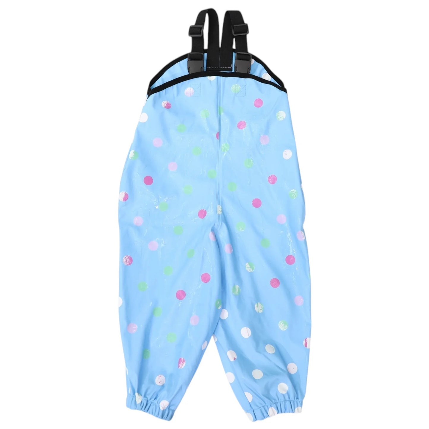 Colour Change Waterproof Overalls - Blue Polka