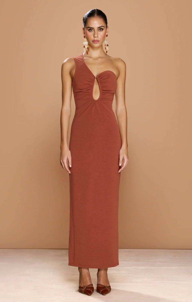 Anaya Dress - Rust