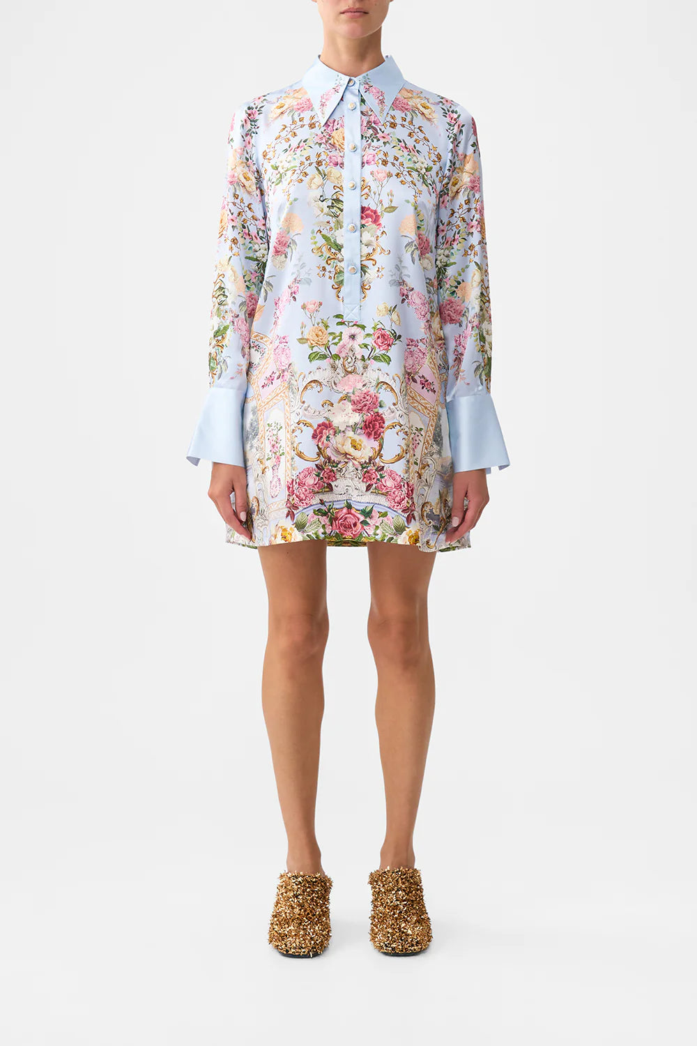 Mini Shirt Dress Tiled in Time