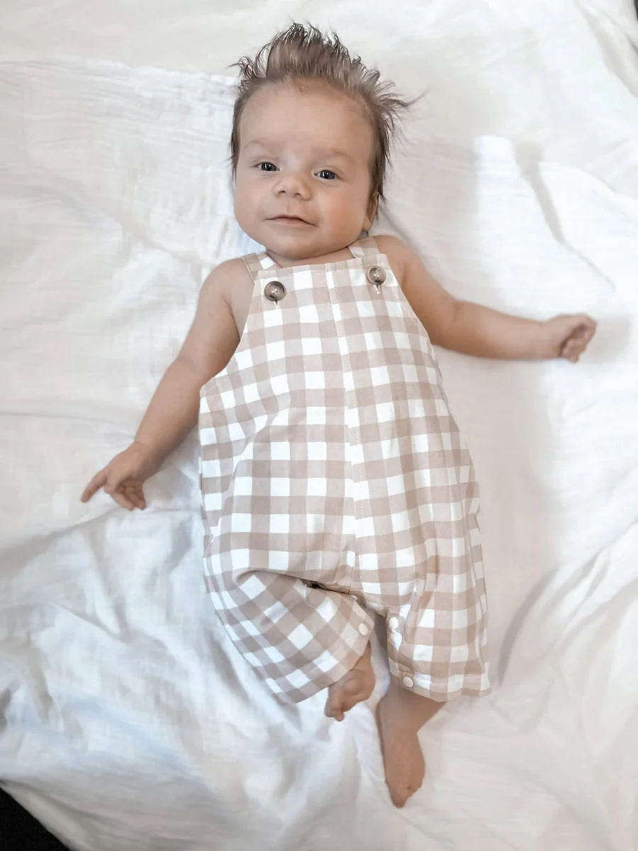 Gingham Overalls