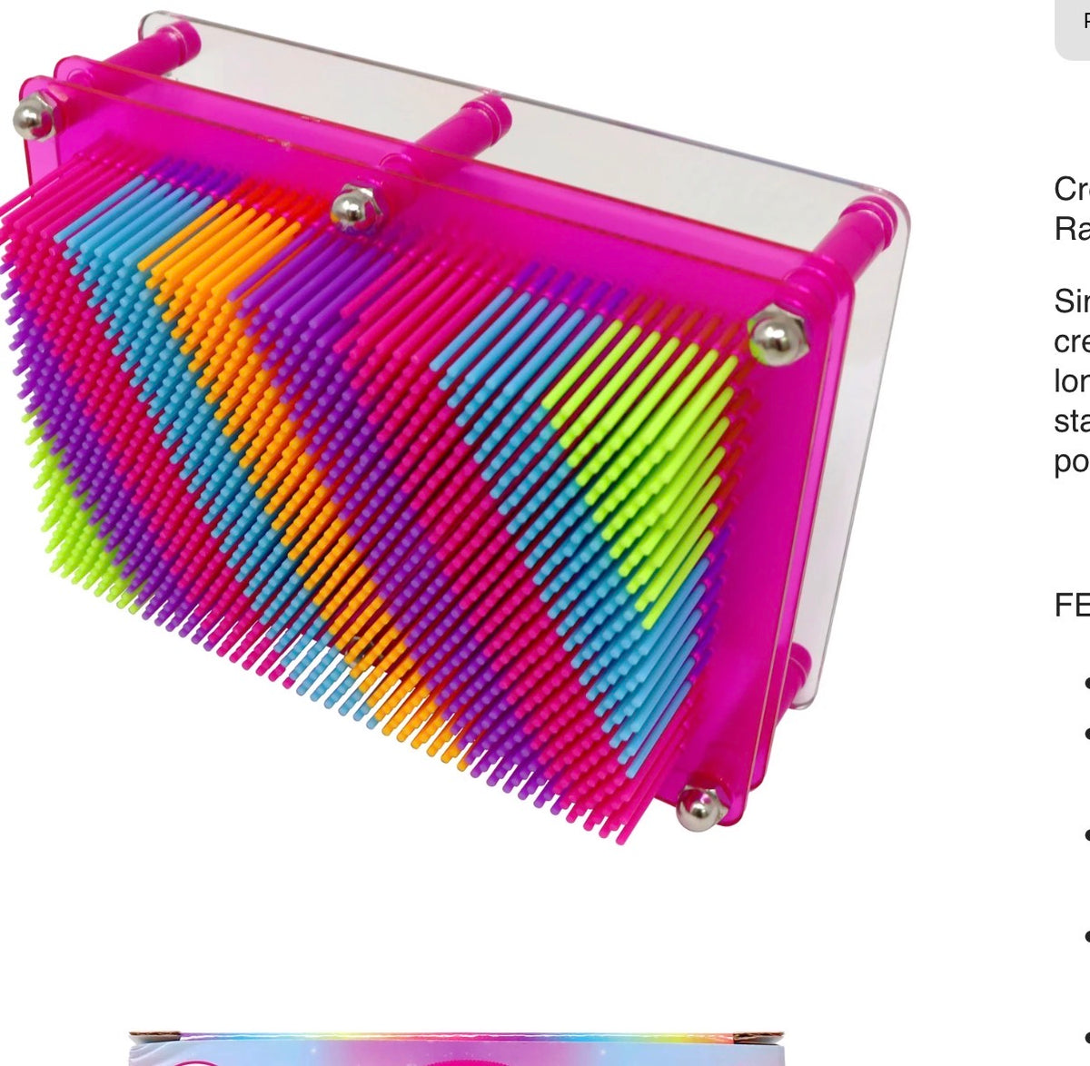 Rainbow Pin Art