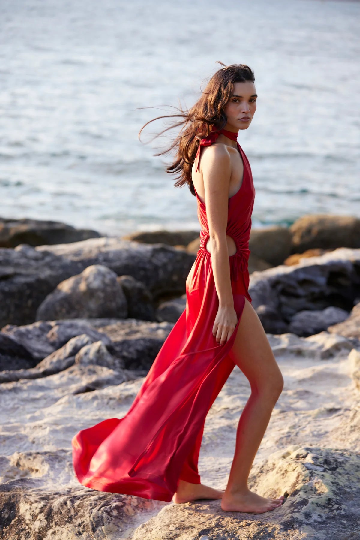 Alia Dress - Sorrento Red