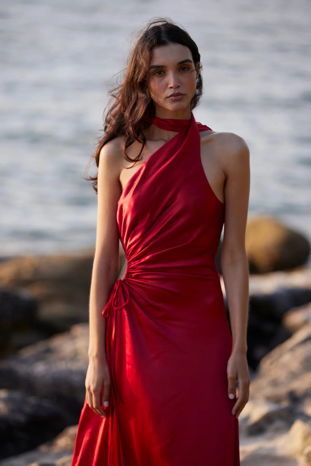 Alia Dress - Sorrento Red