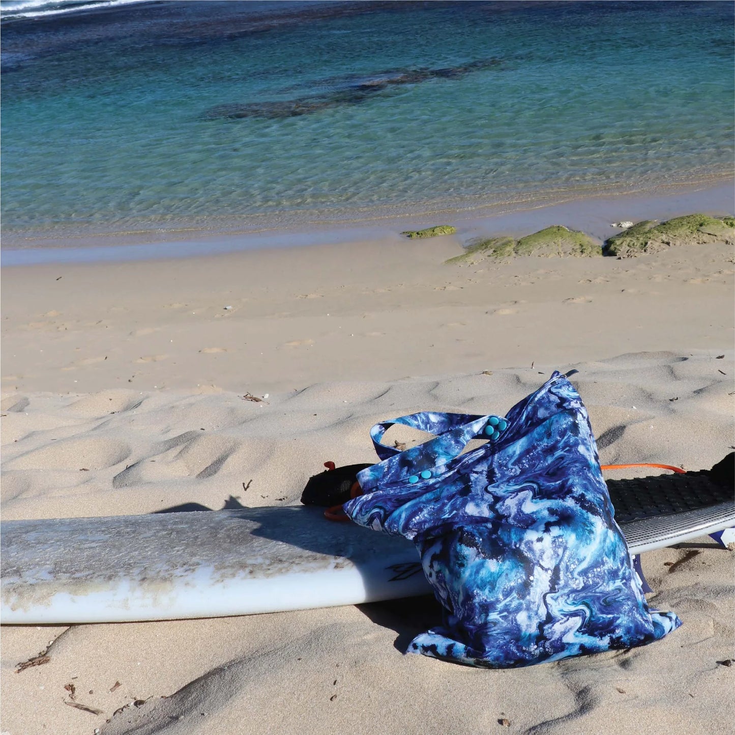 Premium Double Pocket Wet Bag - Western Waters Print