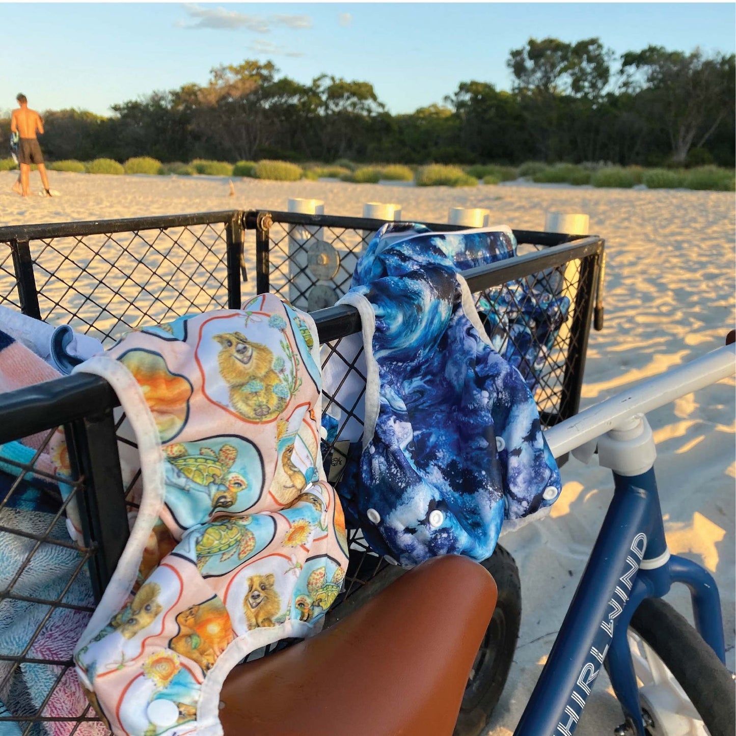 Reusable Swim Nappies - Western Waters Print