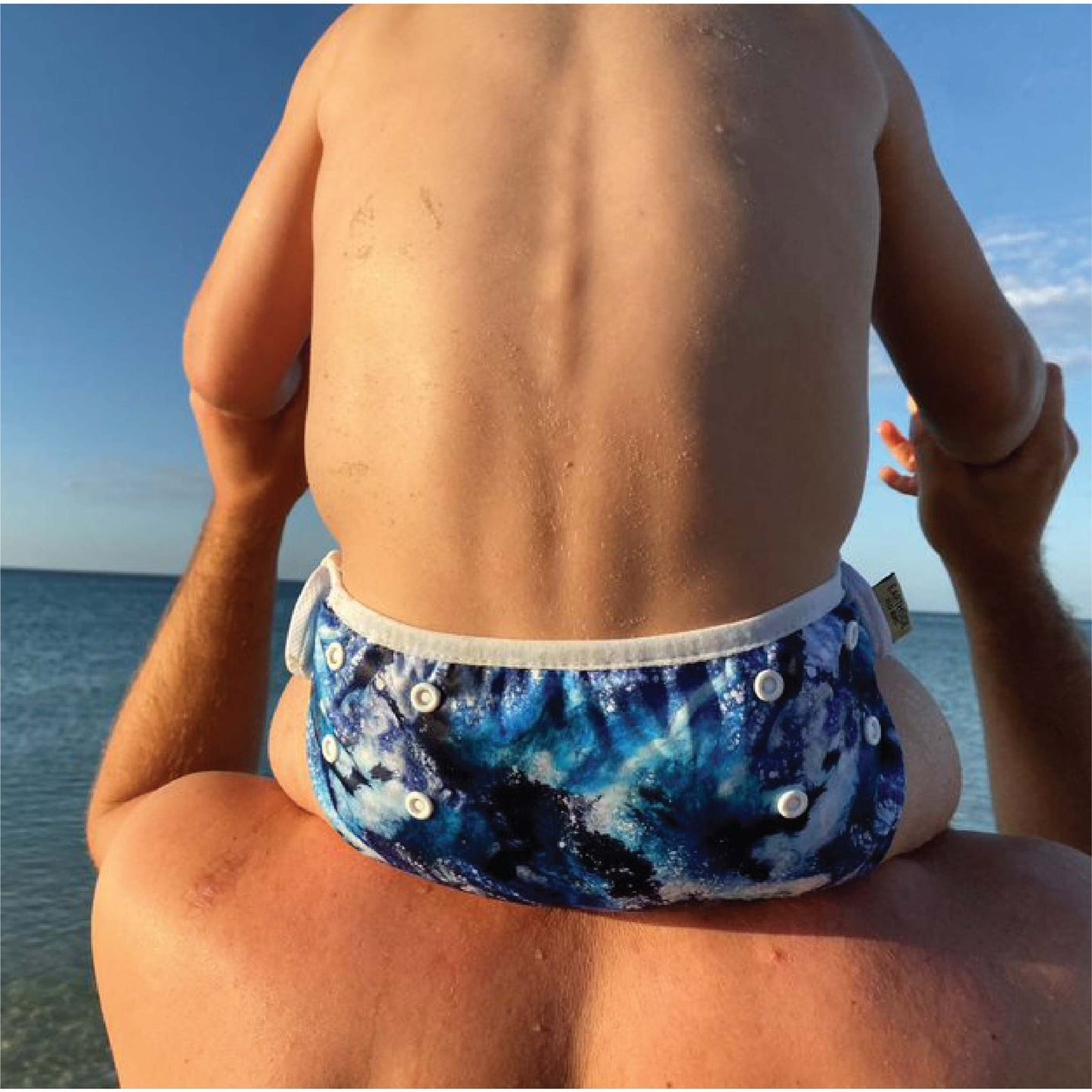 Reusable Swim Nappies - Western Waters Print
