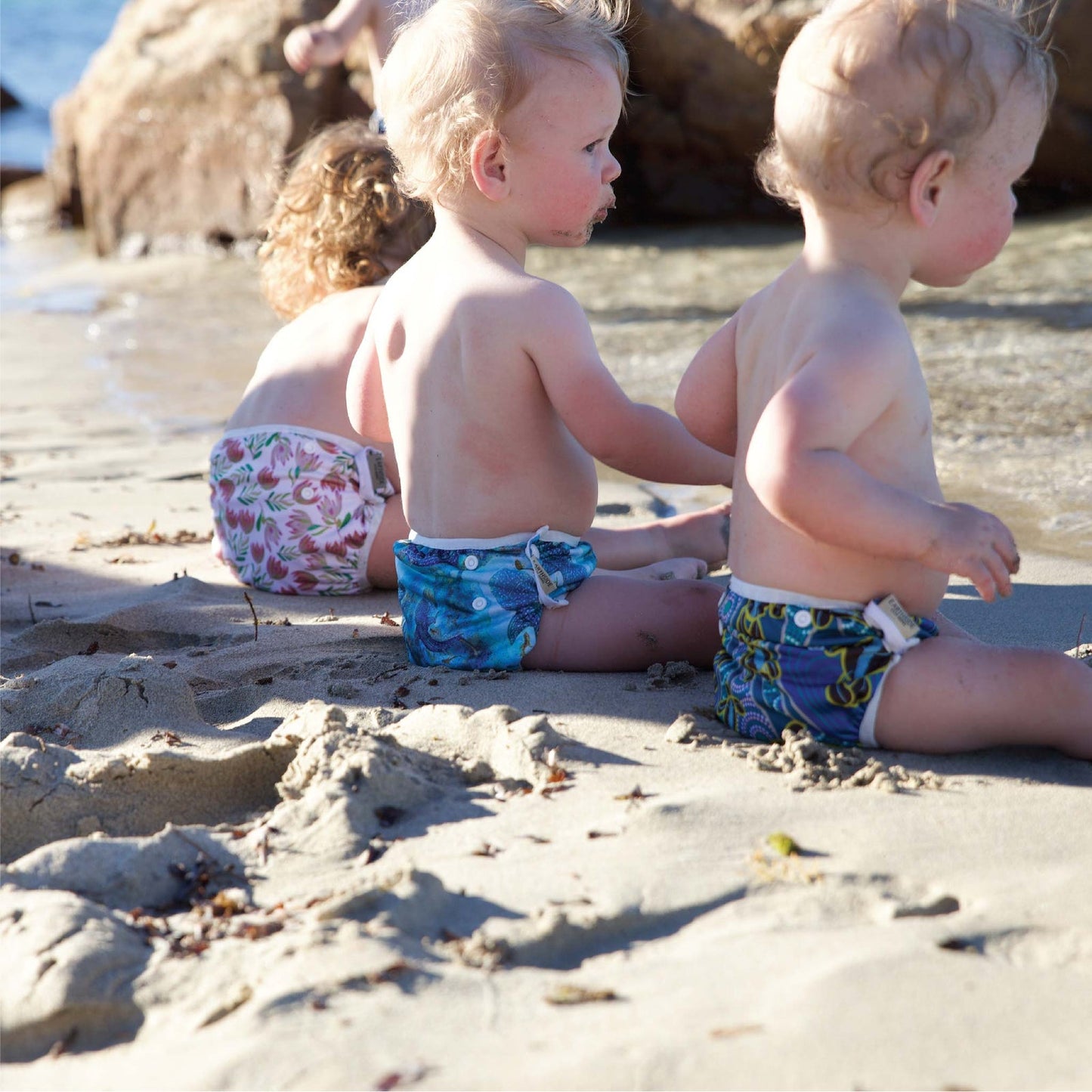 Reusable Swim Nappies - Summer Sunset Print