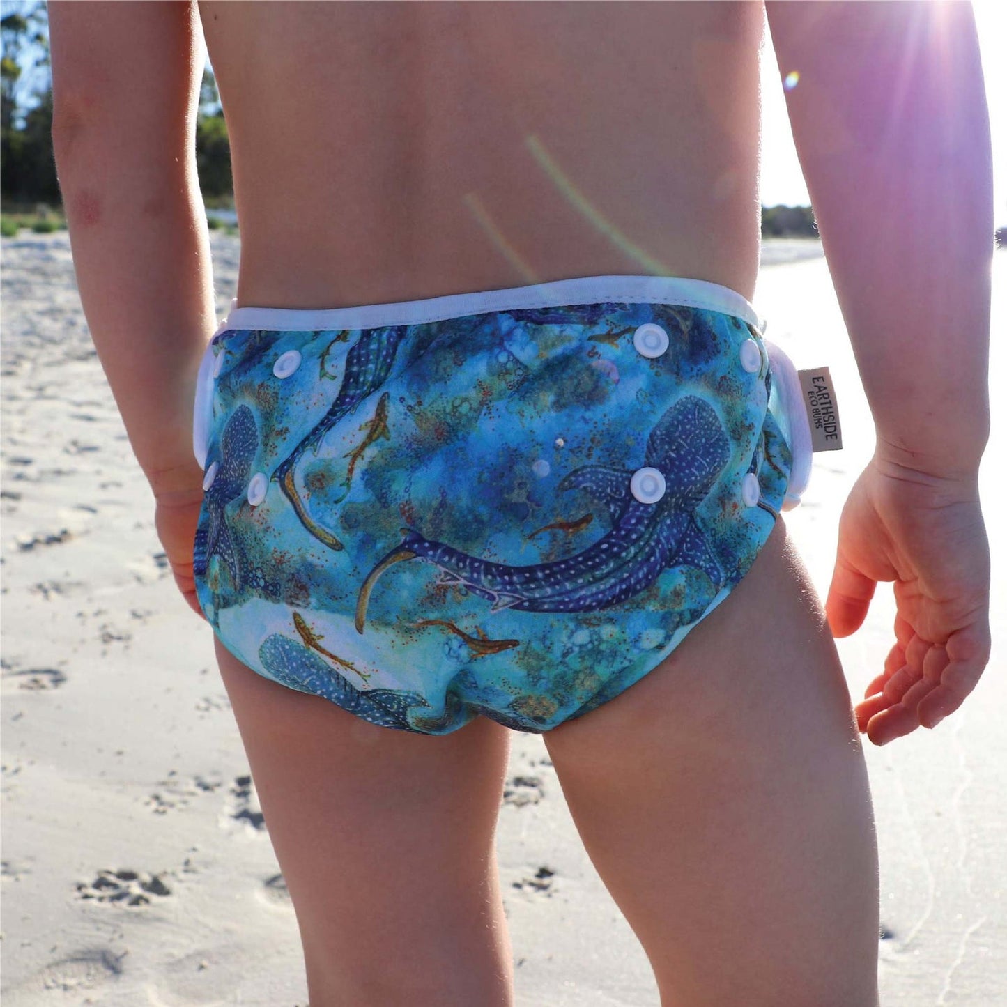 Reusable Swim Nappies - Ningaloo Dreaming Print