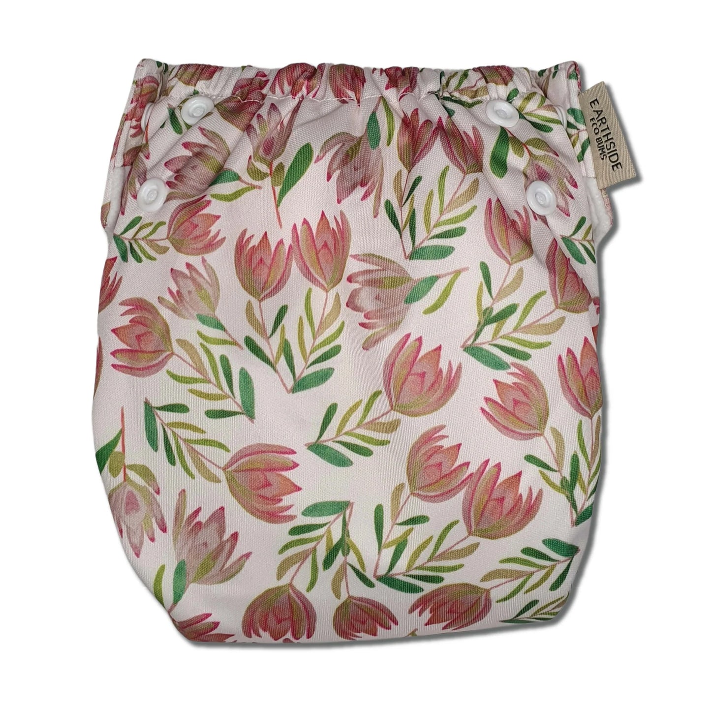 Side Snapping Cloth Nappy - Summer Sunset Print