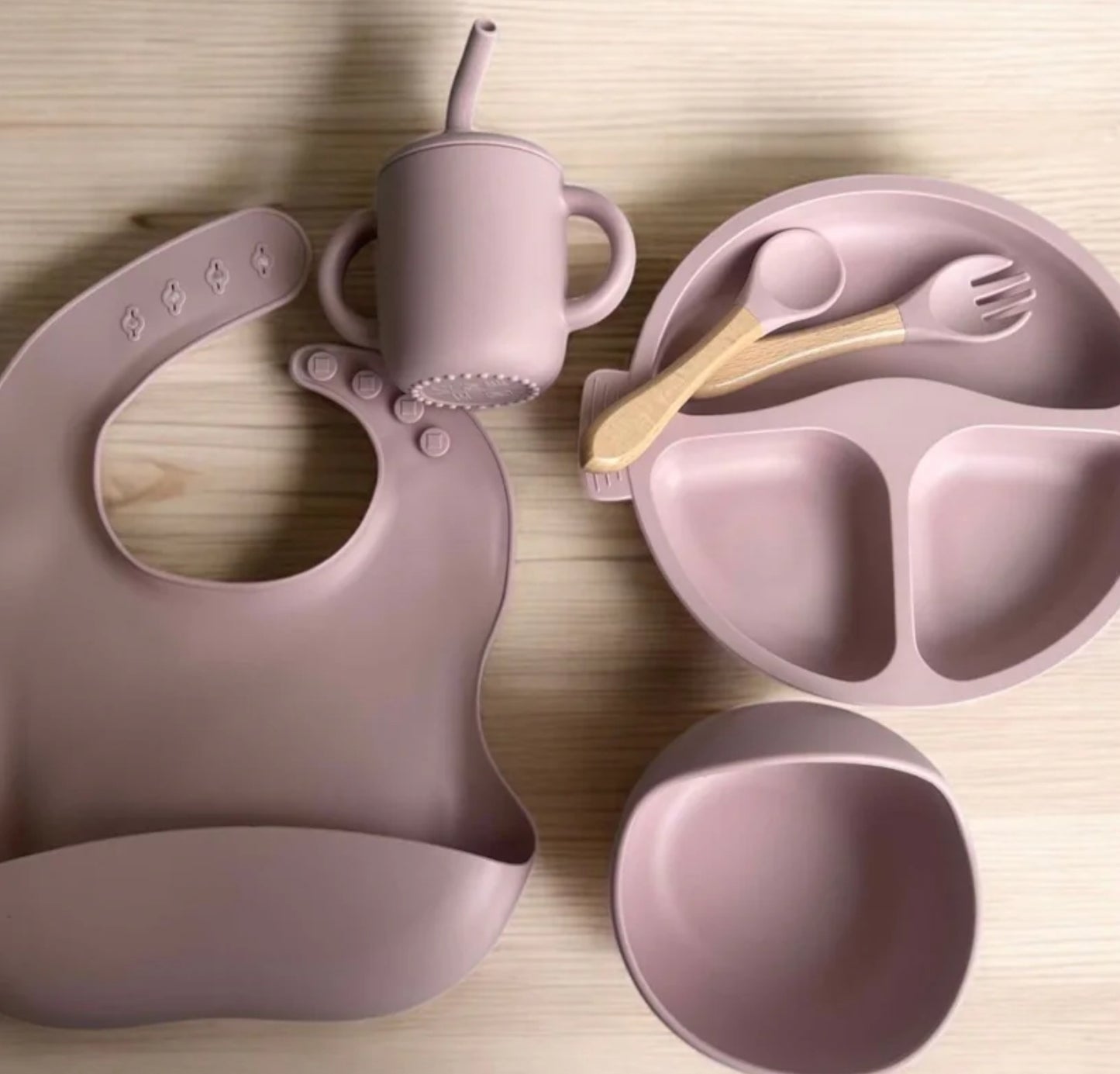 Silicone 6 Piece Feeding Set - Various Colours