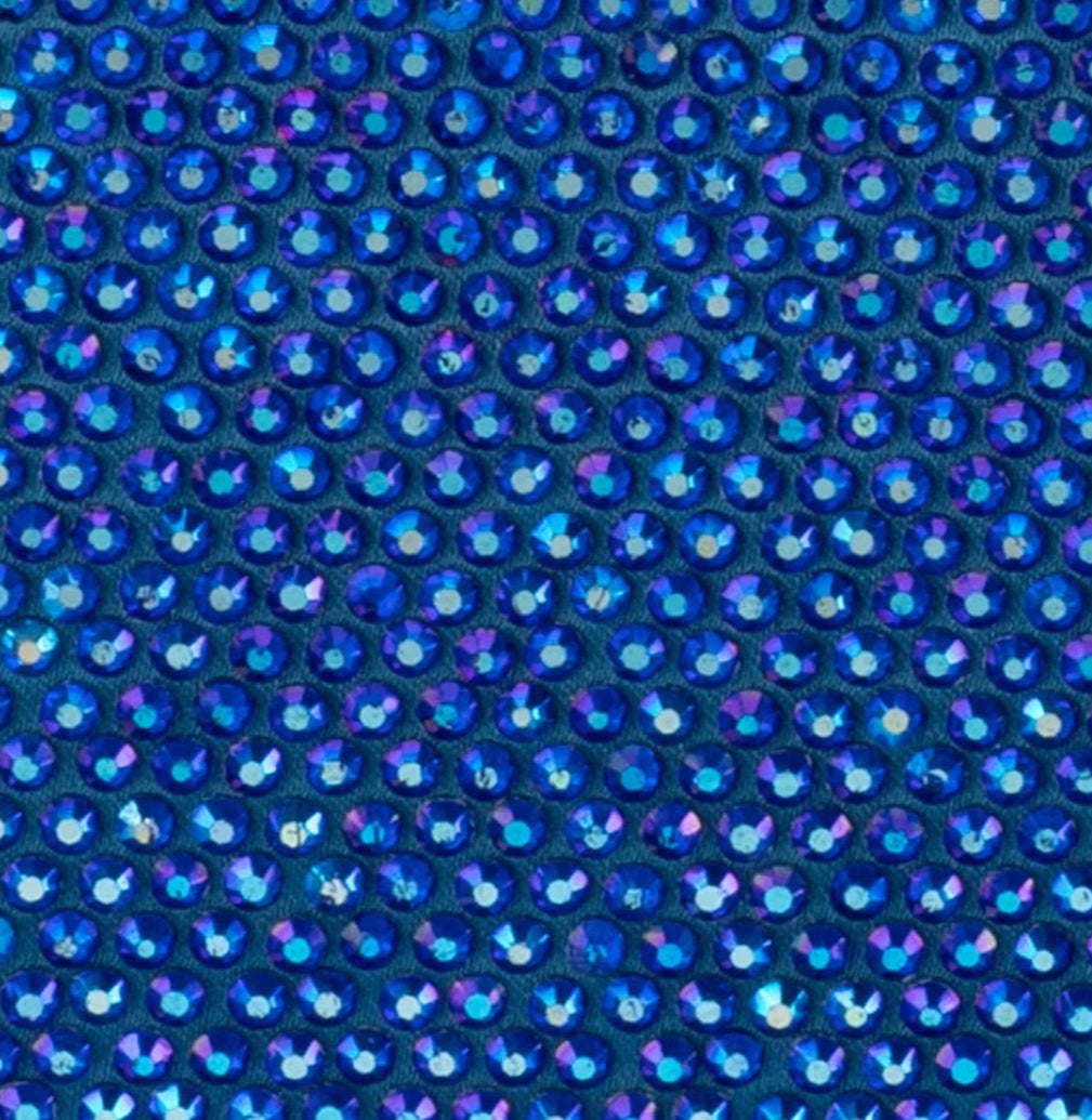 Matty Crystal Clutch - Blue