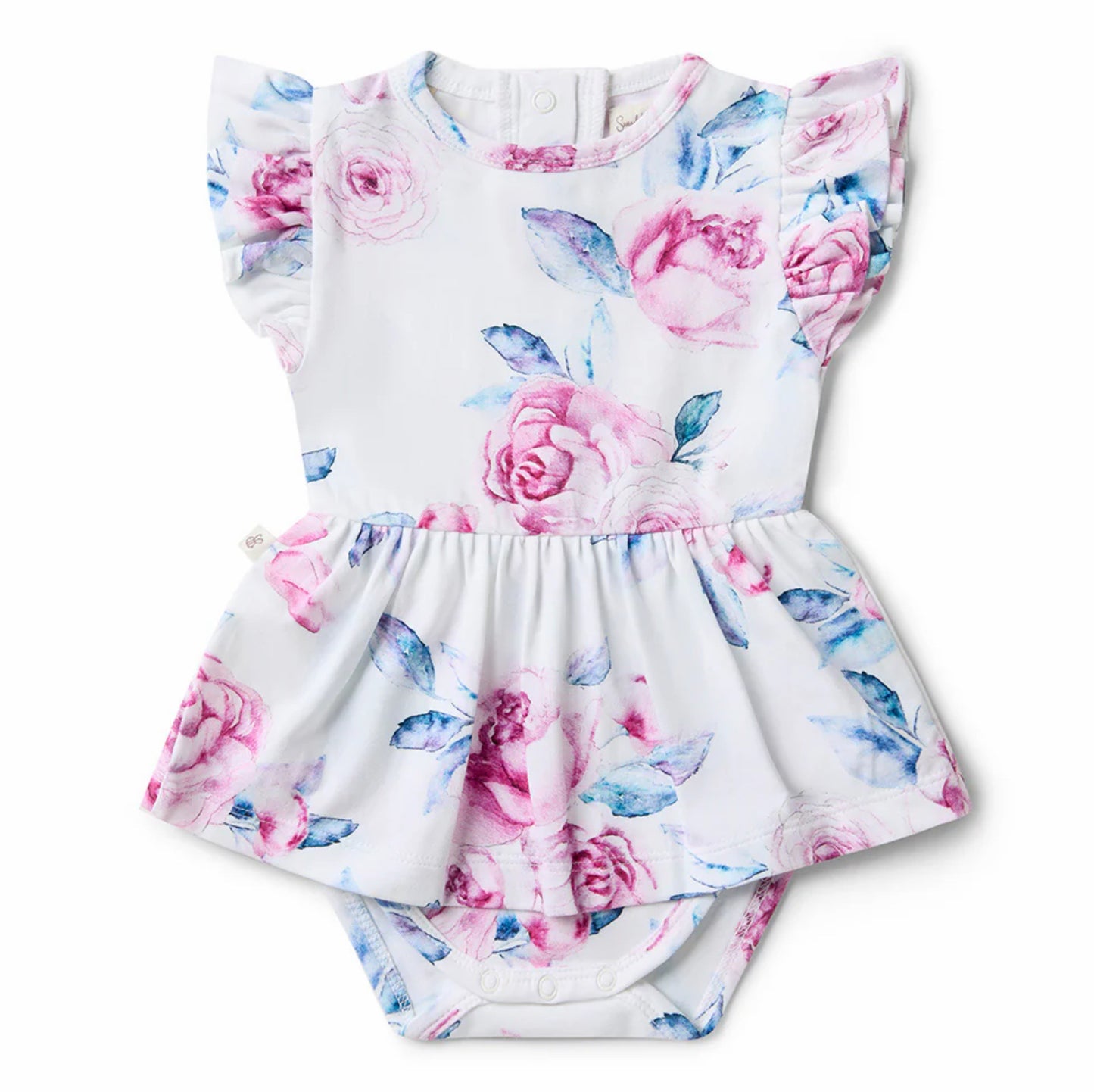 Lilac Skies Short Sleeve Organic Dress