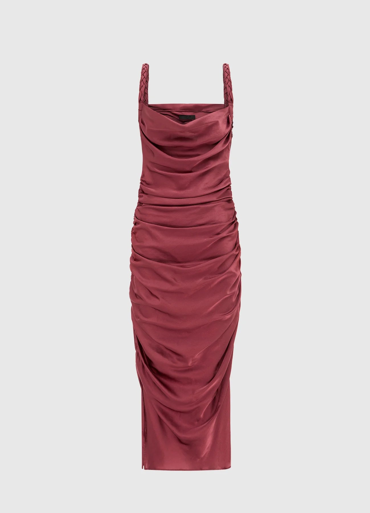 Rachel Cowl Neck Slip Dress - Burgundy