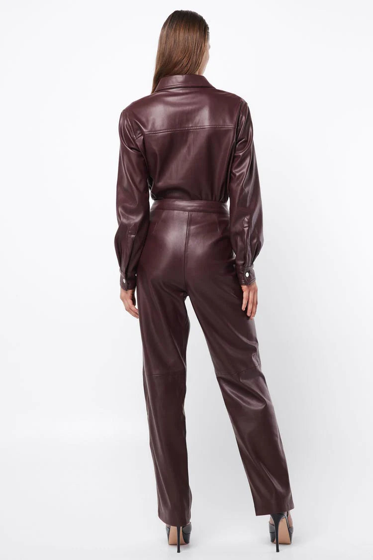 The Habitual Pant - Burgundy